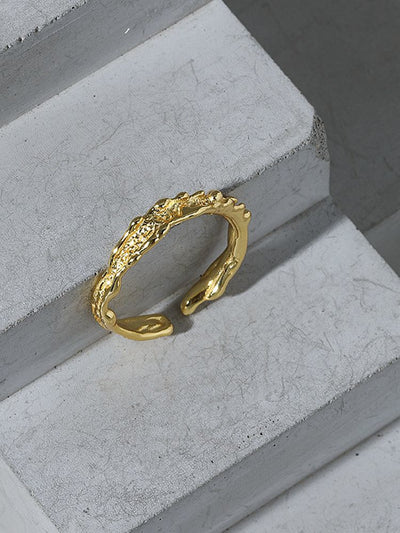 Anillo de Plata Esterlina Texturizado Delgado para Mujer - Image 10