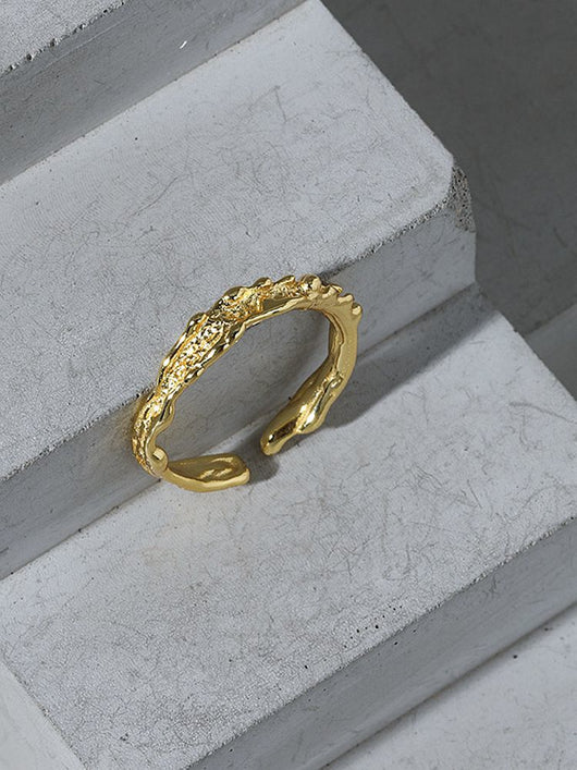 Anillo de Plata Esterlina Texturizado Delgado para Mujer - Image 10