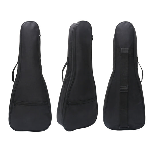 Ukelele Negro con Bolsa de Transporte Impermeable Oxford