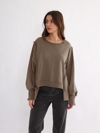 Suéter Suelto de Corte Irregular para Mujer - Image 17
