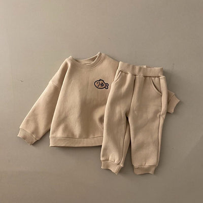Conjunto de Abrigo Infantil Grueso: Suéter y Pantalón Térmico - Image 11
