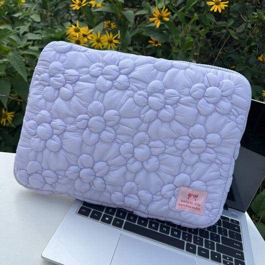 Bolsa para Tablet 13 Pulgadas con Bordado Floral y Algodón Acolchado - Image 2