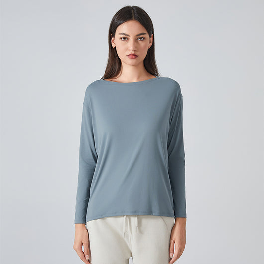 Blusa Deportiva Suelta de Manga Larga Efecto Segunda Piel - Image 5