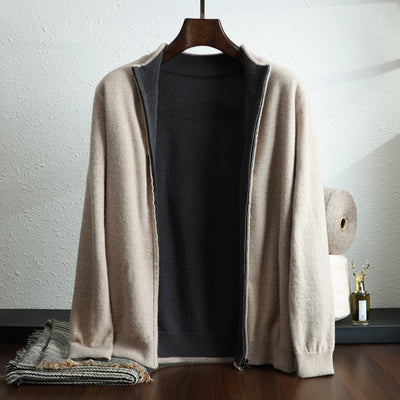 Cardigan de Lana con Cierre Zip Manga Larga - Image 7
