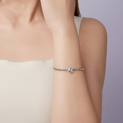 Pulsera de Plata 925 Cadena Minimalista Redonda - Image 4