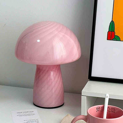 Lámpara de Mesa Seta Rayada en Crema - Image 10