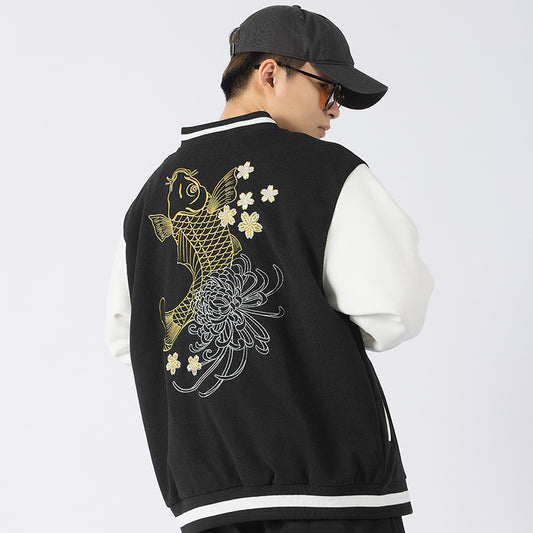 Chaqueta Retro China Suelta y Moderna para Otoño e Invierno