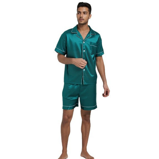Pijama Hombre Cuello Solapa Talla Grande Cómodo y Transpirable - Image 5