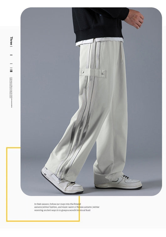 Pantalones Joggers Deportivos de Tres Franjas - Estilo Urbano Primavera - Image 15