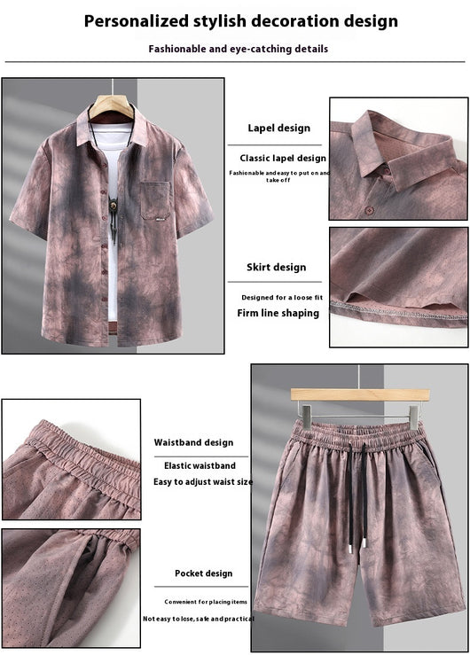 Conjunto de Dos Piezas: Camisa y Shorts Holgados Talla Grande - Image 9