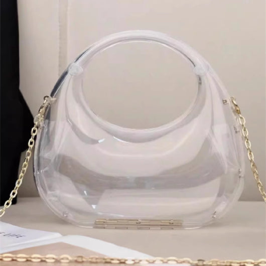 Bolso Bandolera Nube Acrílico Brillante con Diseño de Luna en Colores Pastel - Image 13