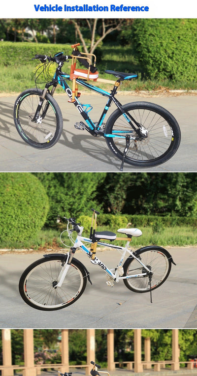 Asiento Delantero Plegable de Aluminio para Bicicleta Compartida Infantil - Image 23