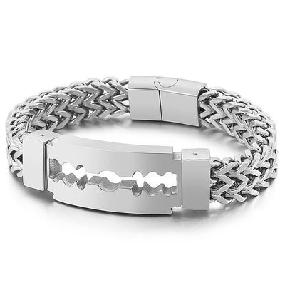 Pulsera de Acero Titanio Electrochapado para Hombre - Diseño Personalidad Creativa - Image 4