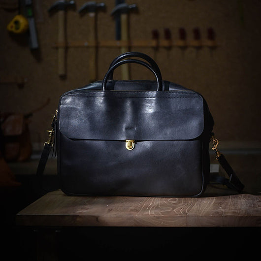 Cartera de Cuero Curtido al Natural con Múltiples Compartimentos para Hombre - Image 3