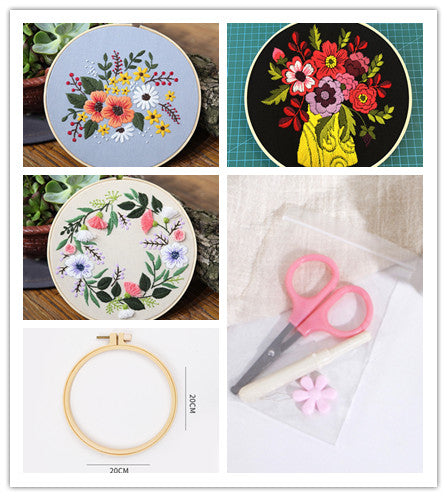 Kit de Costura para Cuadro Tridimensional con Flores Artesanales - Image 41