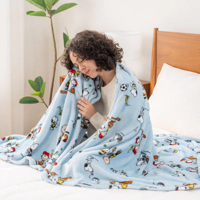 Cobija de felpa Peanuts Velvet Loft Snoopy 140 x 178 cm – Diseño The Flying Ace, oficial y ultra suave - Tekeno