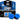 FPS Freek Edge for Playstation 4 (PS4) and Playstation 5 (PS5) | Performance Thumbsticks | 1 High-Rise Convex, 1 Low-Rise Convex | Blue - Tekeno