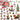 Christmas Village House Building Set - Christmas Tree Building Toys for Kids Christmas Party Favors - Santa Claus and Reindeer as Christmas Stocking Stuffer,Gift Box Filler - Tekeno