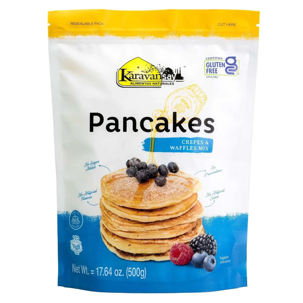 Tripack de Premezclas Karavansay – Pancakes, Crepes y Waffles Sabor Natural