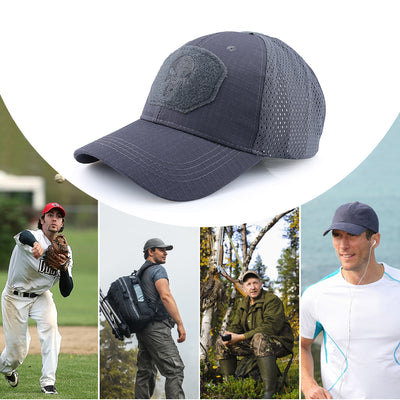 Gorra de Béisbol con Bordado de Calavera - Image 3