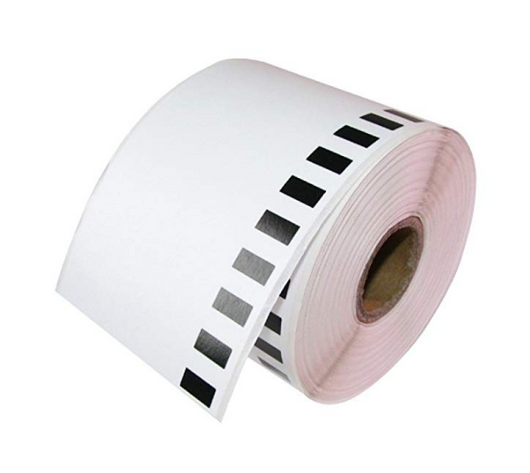 Rollo de Etiquetas Adhesivas Continuas Brother DK 22205 62mm x 30.48m Compatible QL 700