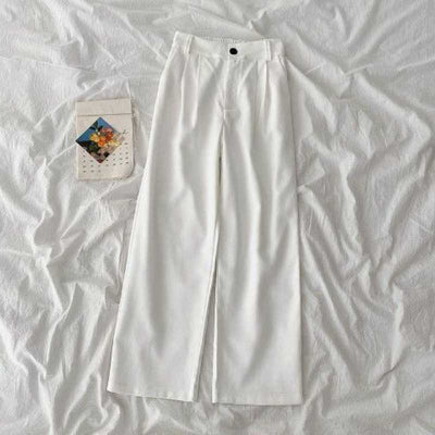 Pantalón Palazzo Blanco de Cintura Alta con Caída Elegante - Image 5