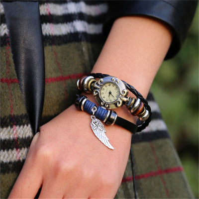 Reloj Pulsera de Cuero Vintage - Image 2