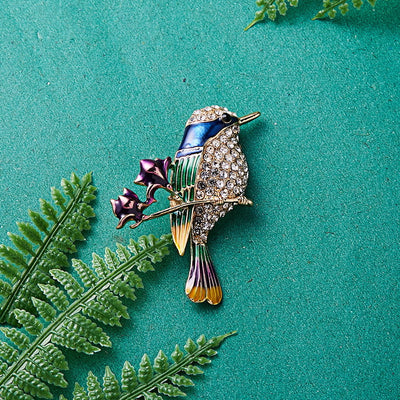 Broche de Pájaro en Rama - Accesorio Versátil en Aleación para Pecho - Image 3