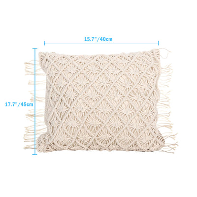 Cojín de Borlas Tejido a Mano – Estilo Artesanal - Image 11