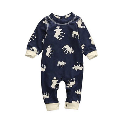 Mameluco Infantil de Algodón con Estampado Venado de Manga Larga - Image 4