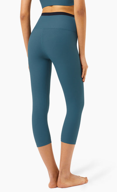 Pantalones Yoga Cintura Alta Ajustados con Detalles en Contraste - Image 11