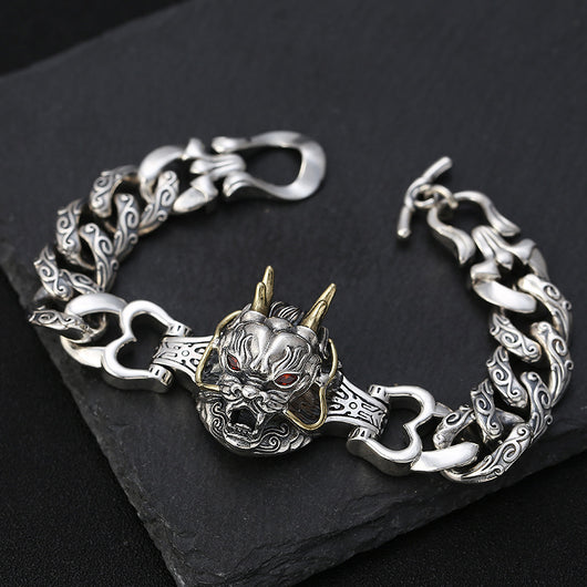 Pulsera de Plata Esterlina S925 para Hombre - Diseño Minimalista y Elegante