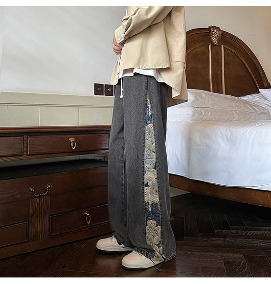 Jeans Holgados de Moda Urbana para Hombre - Diseño Parejas Casual Otoño - Image 12