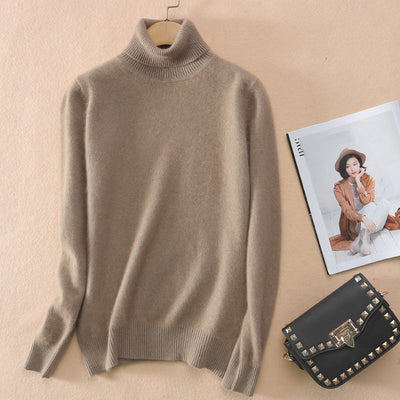 Suéter Cuello Alto de Visón para Mujer - Pullover Otoño Invierno - Image 17