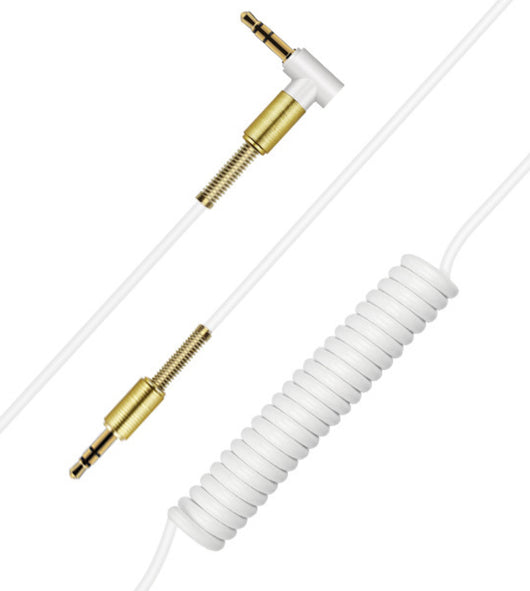 Cable de Audio Auxiliar Retráctil 3.5mm con Codo de Resorte para Auto - Image 11