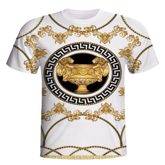 Camiseta Cuello Redondo Manga Corta con Estampado Digital 3D - Image 3