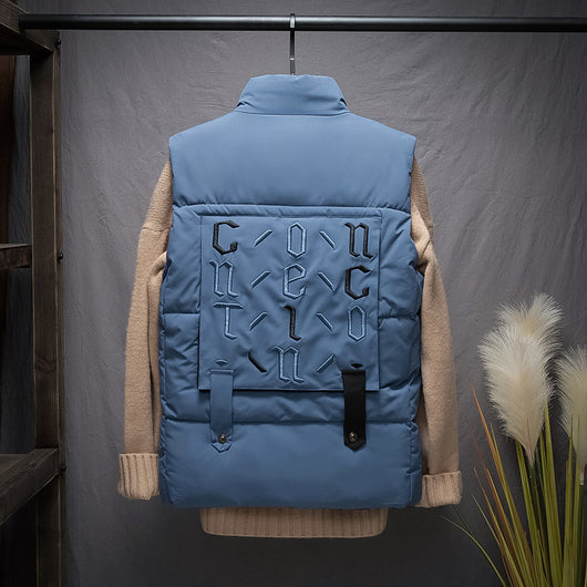 Chaleco de Algodón Acolchado para Hombre - Cuello Alzado Invierno - Image 13