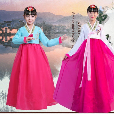 Traje Tradicional Coreano Hanbok para Niñas - Disfraz de Danza y Presentaciones - Image 10