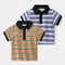 Camisa Casual Infantil con Cuello Solapa y Manga Corta