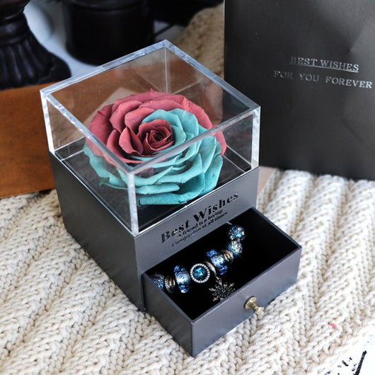Caja de Joyero con Rosa Eterna - Regalo Perfecto para Amor y Ocasiones Especiales - Image 34