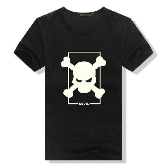 Camiseta Graffiti Luminoso de Algodón para Hombre