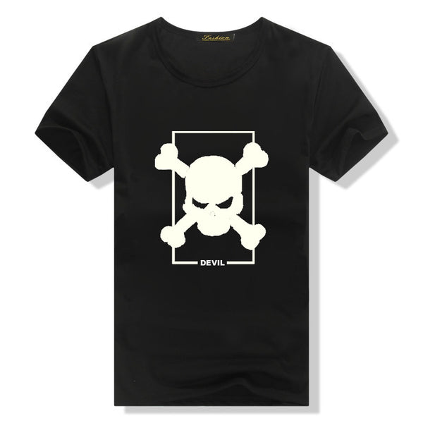 Camiseta Graffiti Luminoso de Algodón para Hombre
