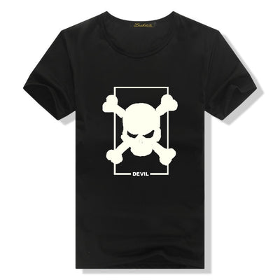 Camiseta Graffiti Luminoso de Algodón para Hombre