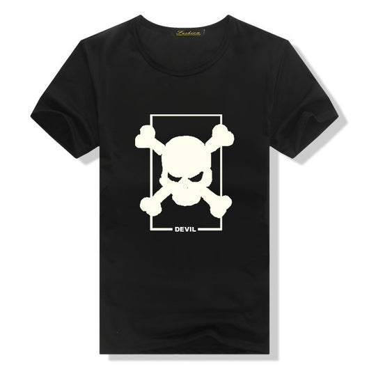 Camiseta Graffiti Luminoso de Algodón para Hombre