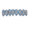 Z 8 teeth fangs vampire zircon hip hop braces Silver Upper teeth