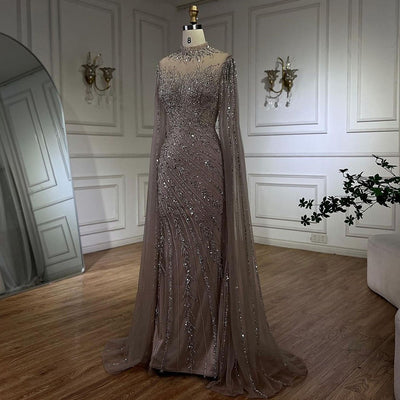 Vestido de Gala Elegante con Mangas Volantes y Falda Sirena - Image 13