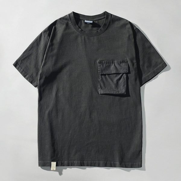 Camiseta Básica de Algodón para Hombre - Colores Sólidos