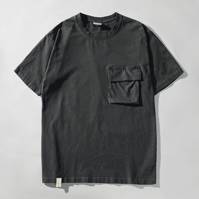 Camiseta Básica de Algodón para Hombre - Colores Sólidos