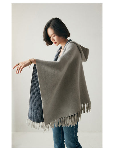 Capa Poncho con Capucha y Aislamiento de Aire Engrosado - Image 24