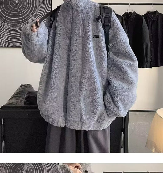 Abrigo Casual Holgado para Hombre Otoño Invierno con Forro Polar Acolchado - Image 8